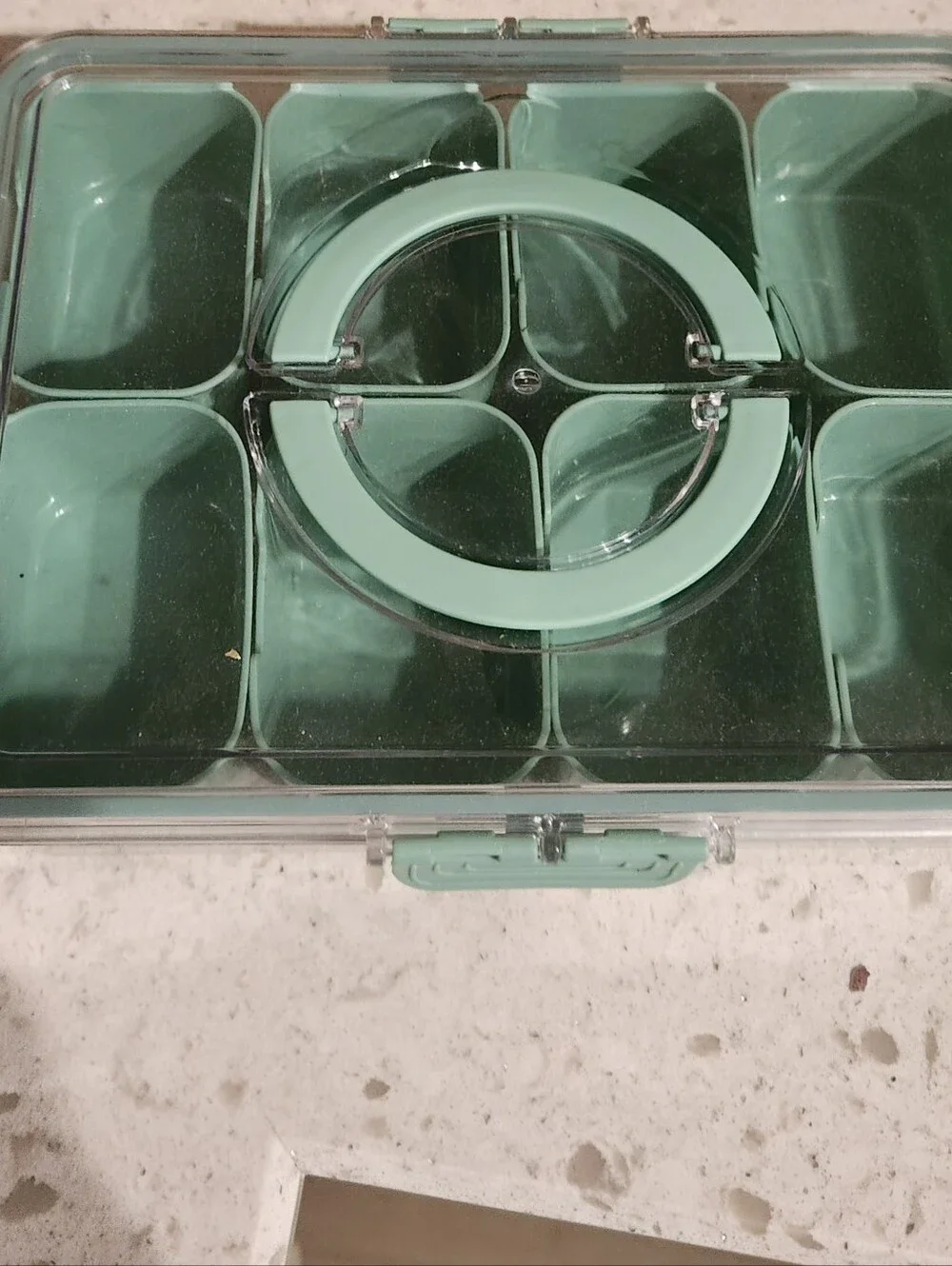 Multi-Compartment Plastic Storage Box
